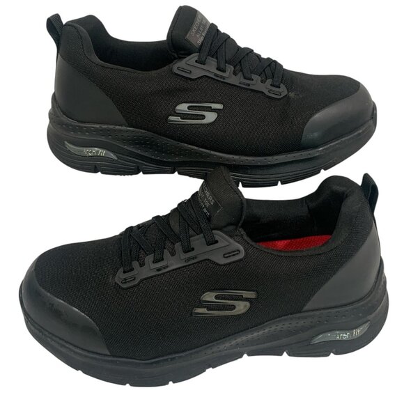 SKECHERS Arch Fit SR Comp Safety Toe Work Comfort Sneaker, Women's Size 7.5 - Picture 1 of 9